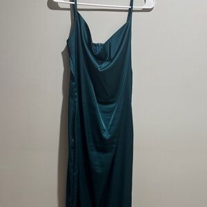 Elegant Teal Slip Dress